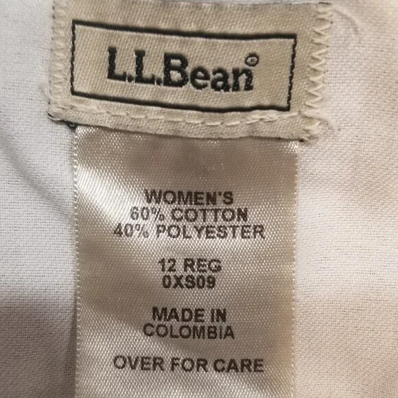 Ladies' L.L. Bean Cropped Chinos, Size 12 R, EUC - Picture 7 of 8